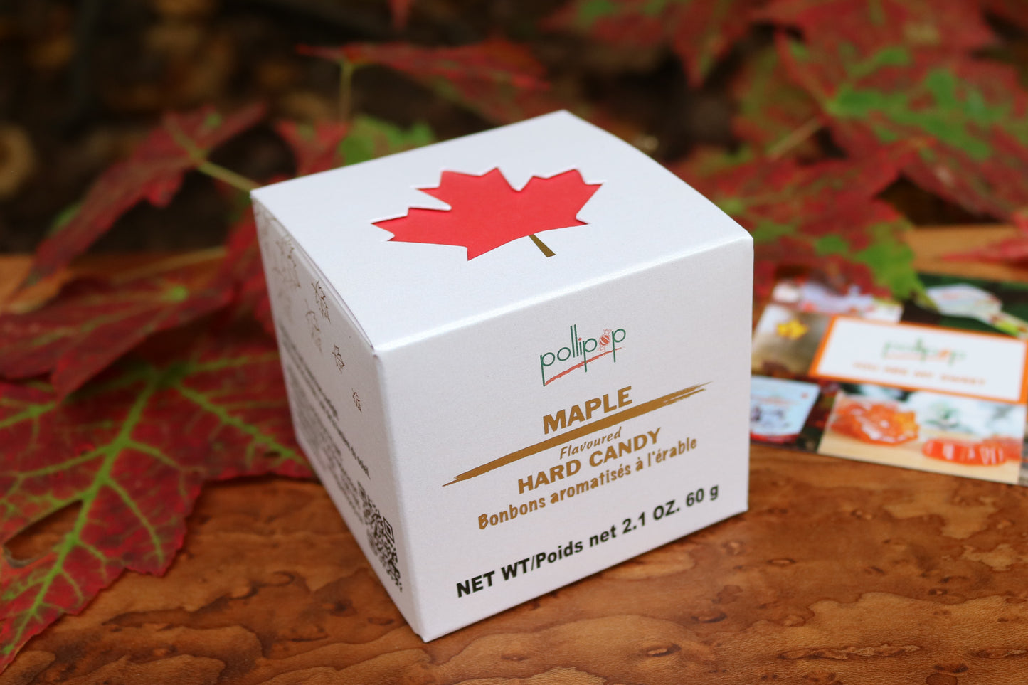 Maple Flavoured Candy Small Gift Box /Bonbon aromatisé à l'érable 60g box/boîte