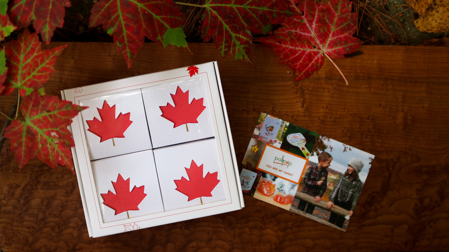 Maple Flavoured Candy Small Gift Box /Bonbon aromatisé à l'érable 60g box/boîte