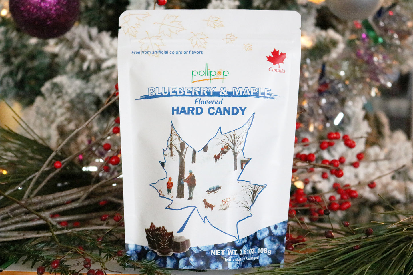 Pollipop blueberry maple candy lollipop maple sucker Pollipop Canada gift souvenir