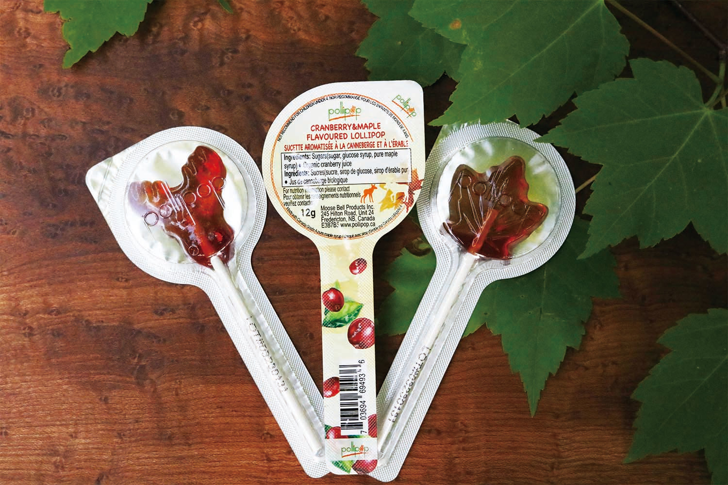 Cranberry Maple Lollipop Sucker maple lollipop Pollipop Canada gift souvenir