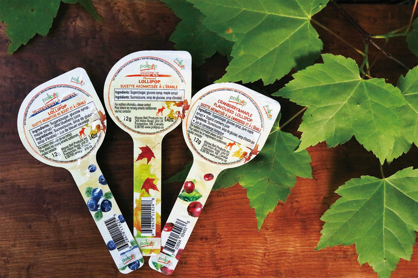 Maple Lollipop Sucker Blueberry Cranberry  Canada gift souvenir