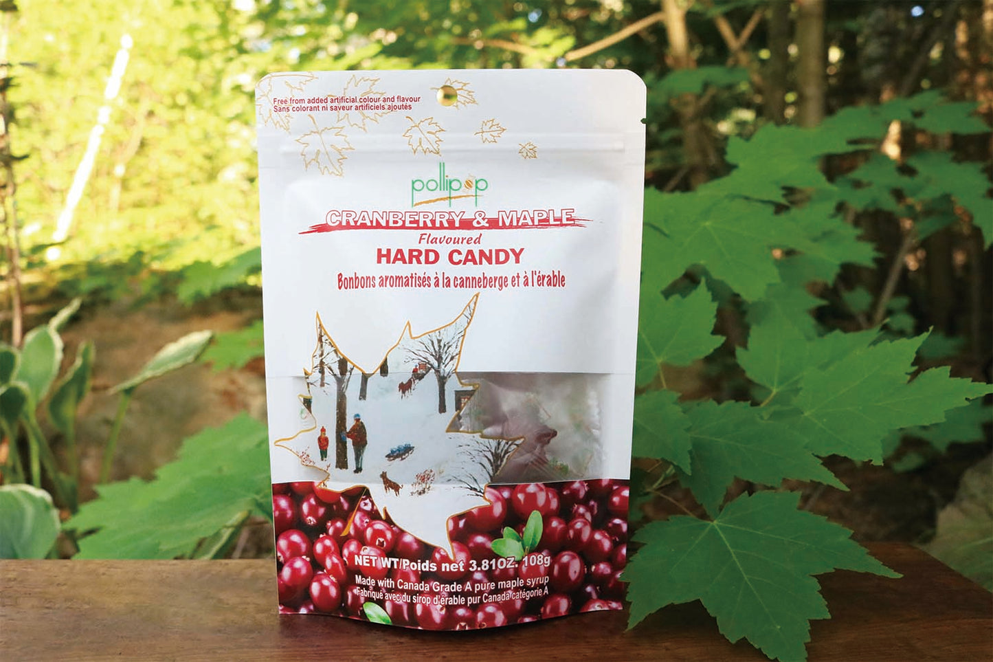 Cranberry Maple Candy maple lollipop maple sucker Pollipop Canada gift souvenir