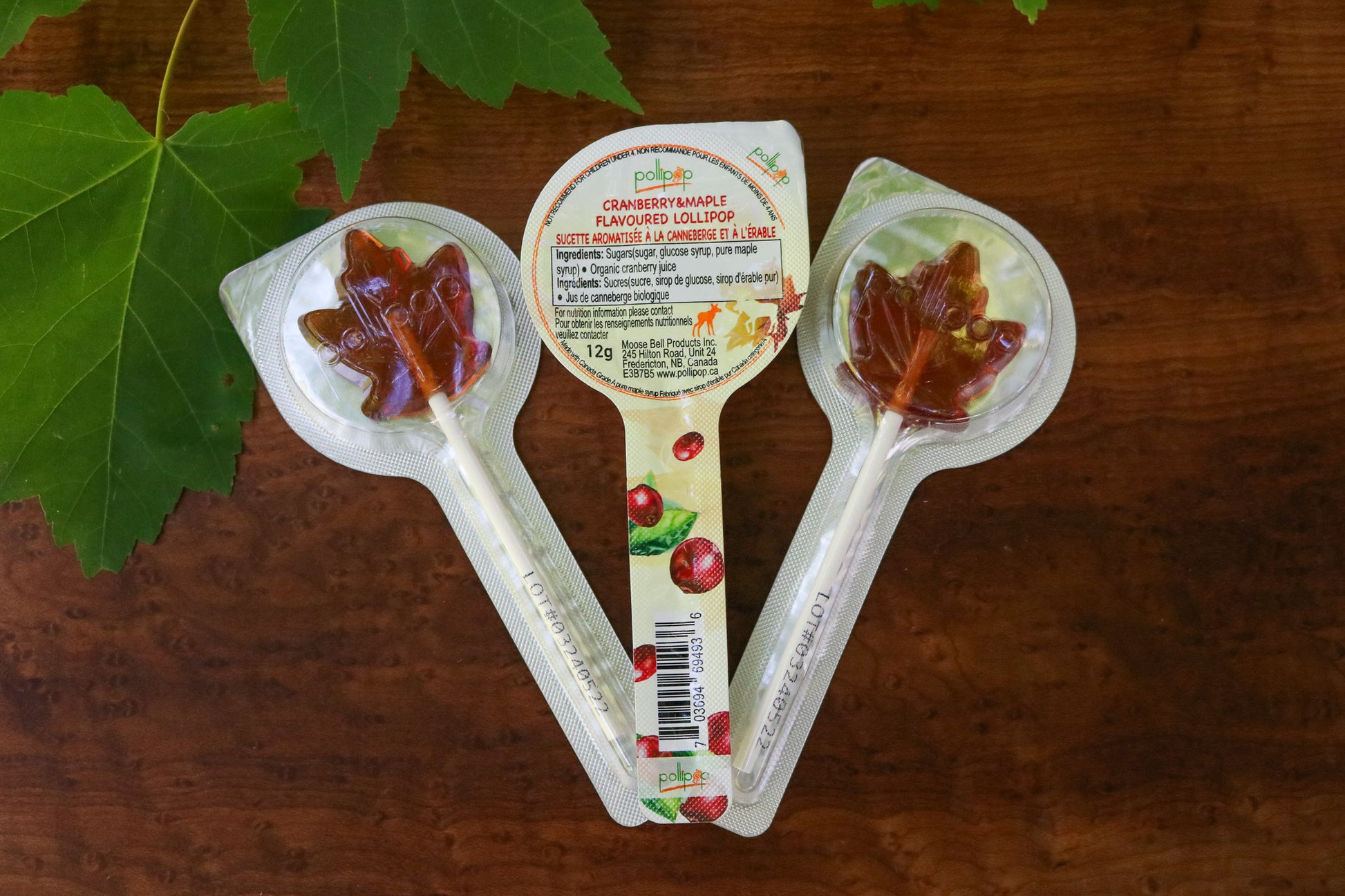 cranberry candy, maple candy, maple lollipop, Canada gift