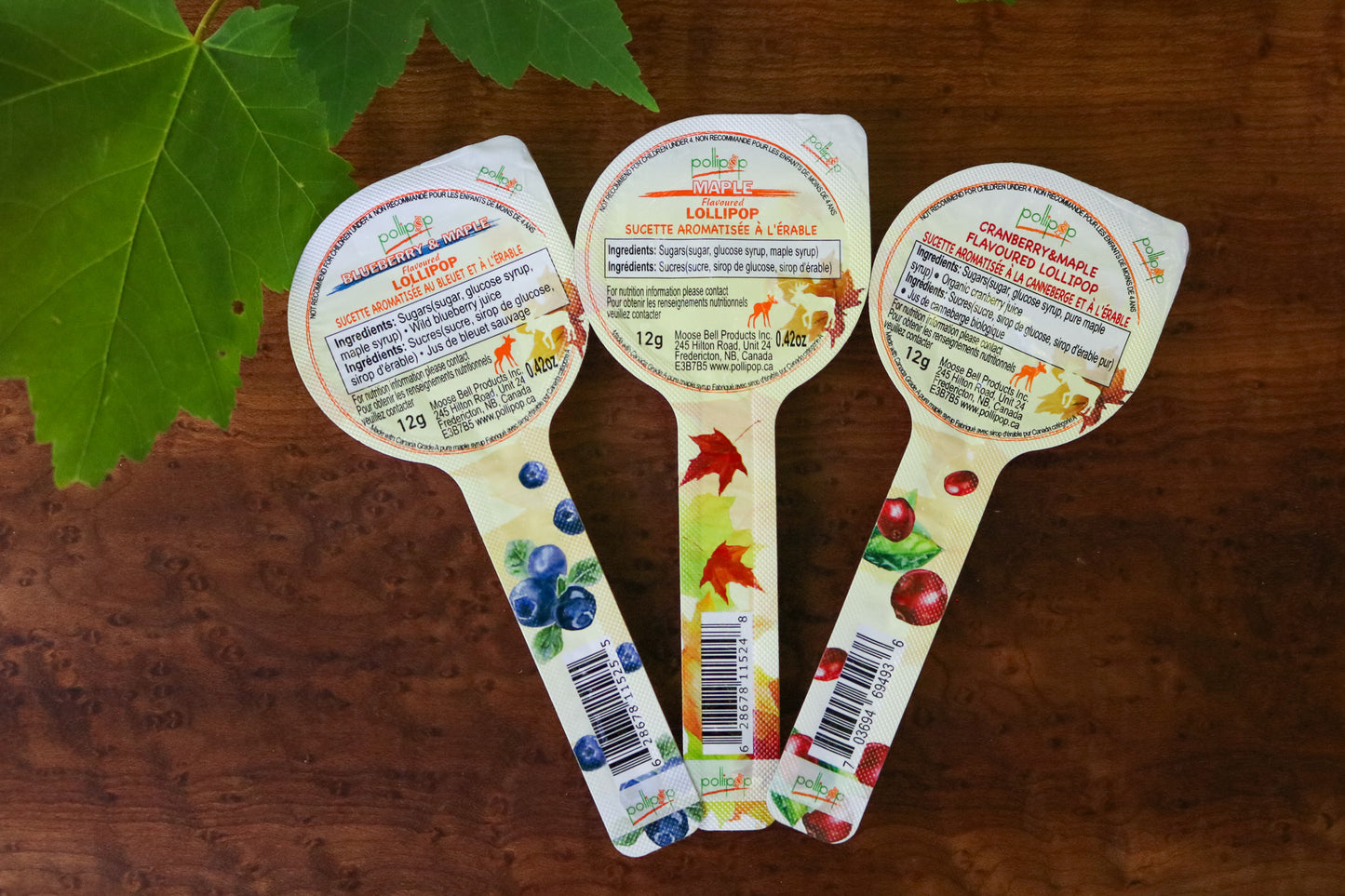 maple lollipop, maple candy, blueberry, cranberry candy, Canada Gift