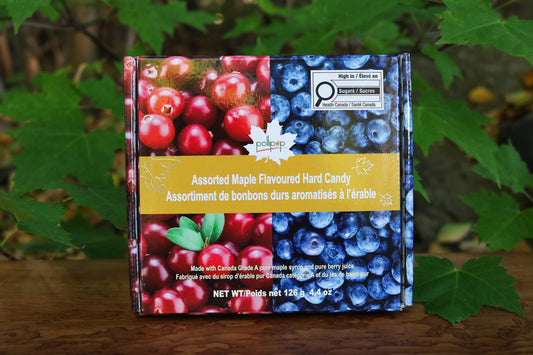 maple candy, blueberry, cranberry, Canada gift