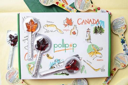 Pollipop maple cranberry blueberry lollipop sucker Canada gift souvenir