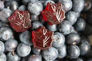 Pollipop blueberry maple candy
