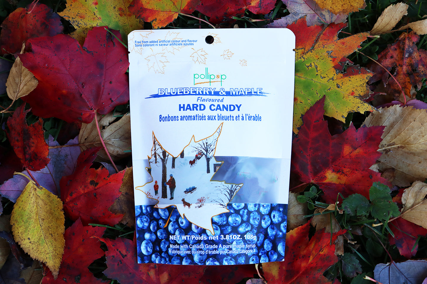 Pollipop blueberry maple candy lollipop maple sucker Pollipop Canada gift souvenir