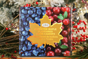 Pollipop maple candy blueberry cranberry hard candy